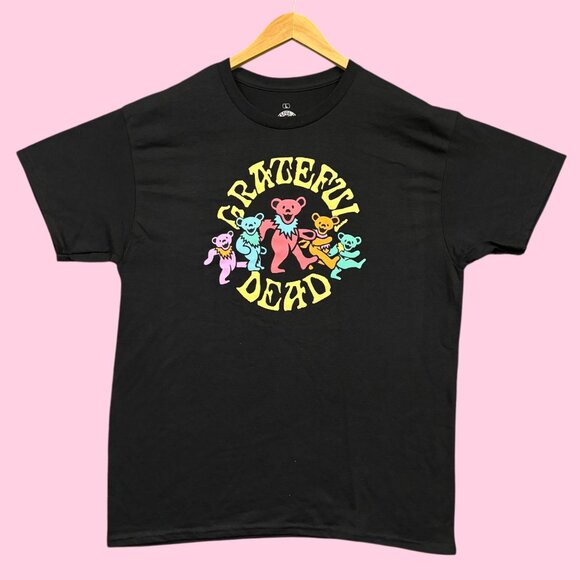 Grateful Dead Other - The Grateful Dead Dancing Bear Rock Band Tee L